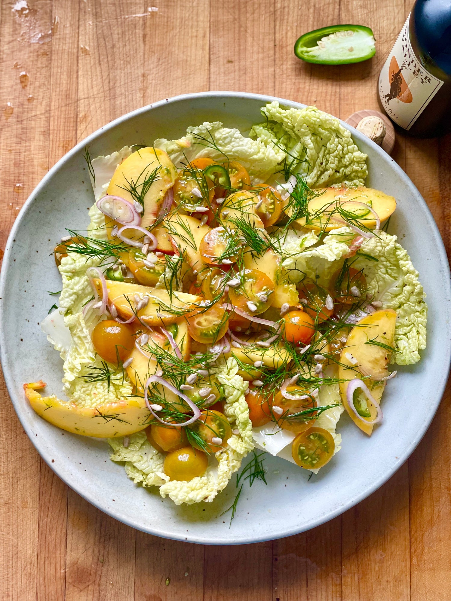Ensaladang Peach (Filipino Peach Salad)