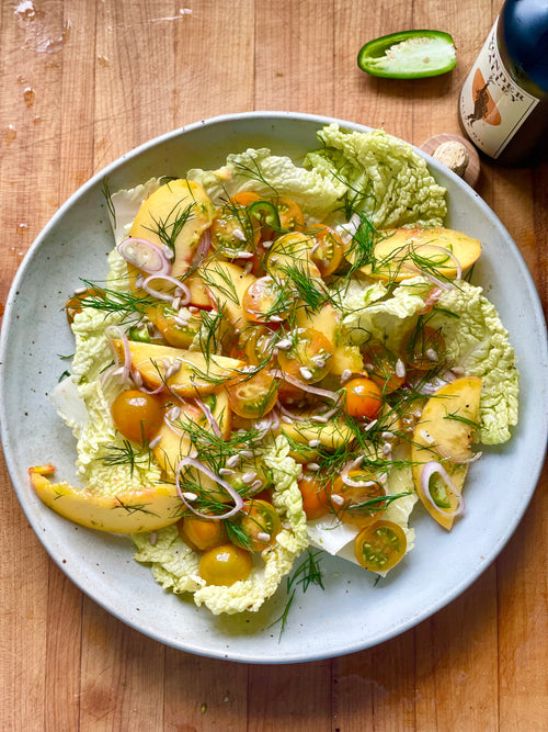 Ensaladang Peach (Filipino Peach Salad)
