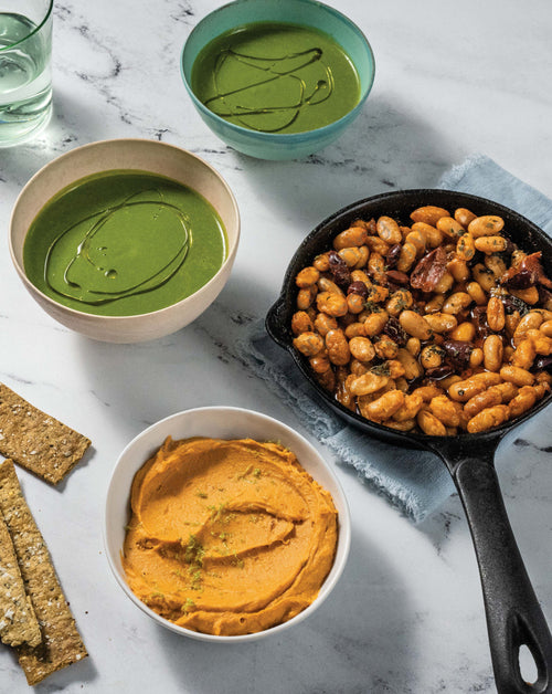Smoky Confit’d Beans With Olives