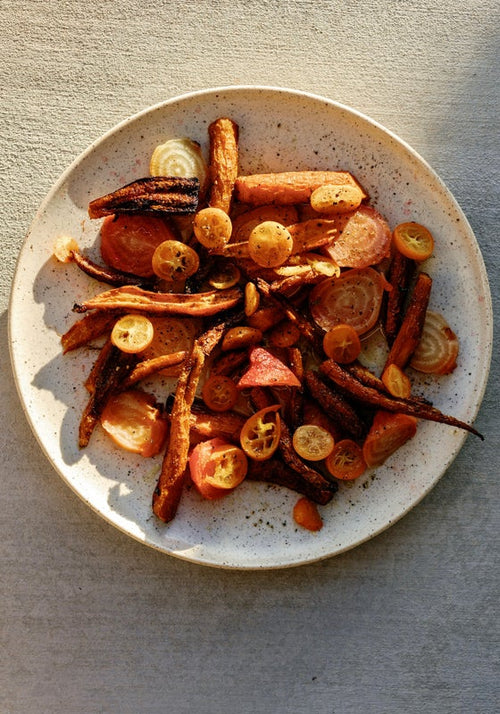 Carrot, Kumquat, Golden Beet Salad