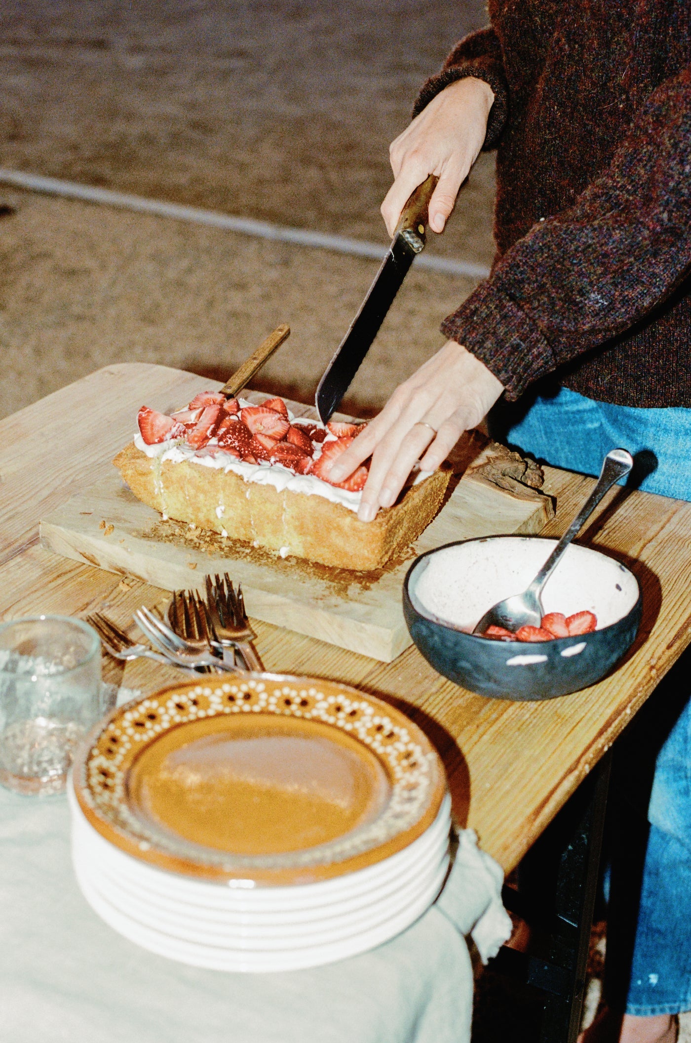 Citrus Cake with Strawberries and Cardamom Coconut Cream